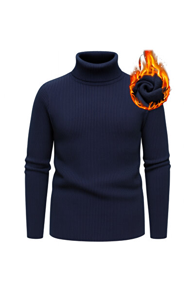 EMKA GİYİM 7-piece Combination Turtleneck Throat Winter Sweater and Beret