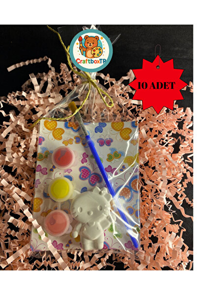 CRAFTBOXTR HEDİYELİK HELLO KİTTY TAŞ BOYAMA SETİ Kendin Yap,dıy, Doğum Günü, ...