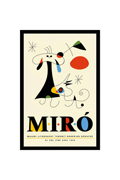 Hi Kami Joan Miro – بطاقة ملاحظات هدية مزخرفة بموضوع الفن التجريدي وبطاقة بري...