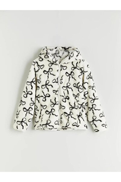 LC Waikiki LCW Kids Kapüşonlu Fermuarlı Kız Çocuk Sweatshirt (W5)
