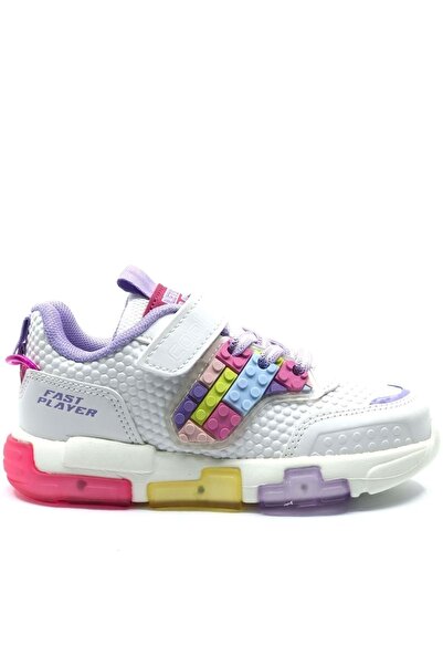 Kocamanlar Ayakkabı Cool Heros Lighted Orthopedic Children's Sports Shoes Lila