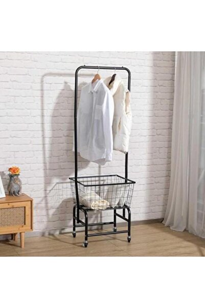 Family Ship حامل ملابس معدني متحرك مع رف – 165 سم