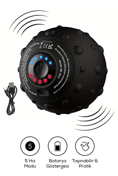 DEMPOWER 5 Kademeli Mini Taşınabilir Titreşimli Masaj Topu