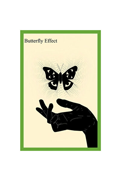 Hi Kami تأثير الفراشة - رسالة، ابتسامة، تأثير لا نهاية له |   بطاقة ملاحظات ا...