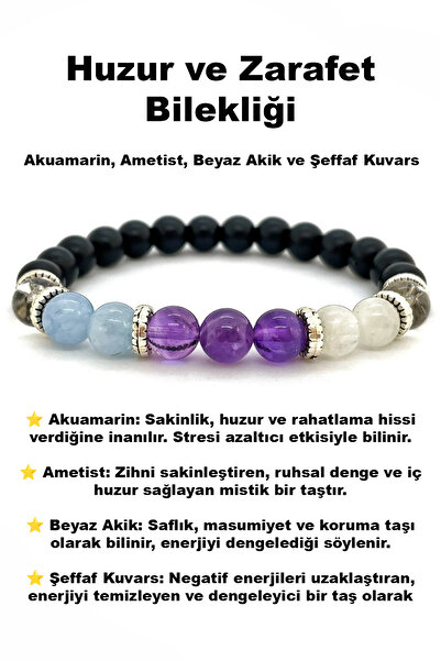 Perlavita Natural Stone Chakra Bracelet Mystical Balance and Elementary Elegance