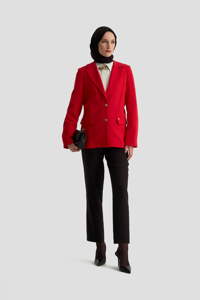 Armine Two Buttons Double Pockets Style Jacket Autumn-Winter