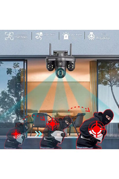 Ventus Avenir AV-S316 4 Kameralı 16MP 3 Ptz Dönebilen Wifi Sesli Kamera