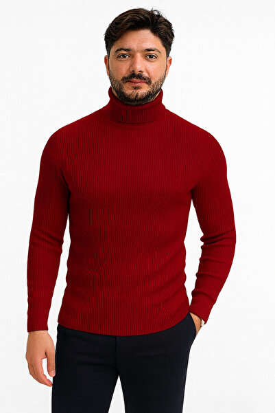 EMKA GİYİM 7-Piece Combination Turtleneck Sweater Beret