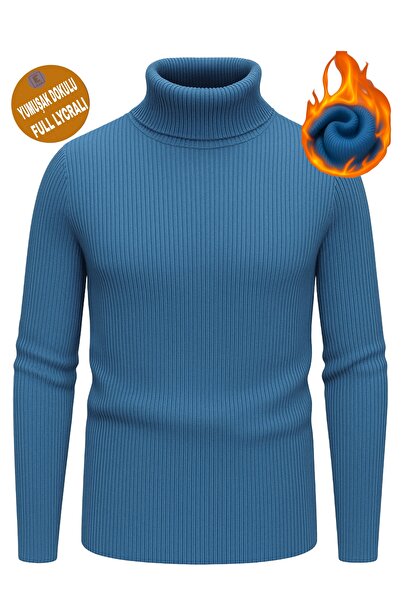 EMKA GİYİM Pulover complet cu gât tricotat