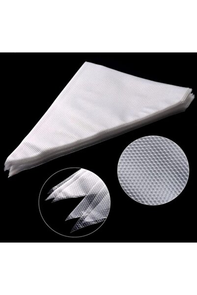 Ayver 100'lü Krema Sıkma Torbası Kullan At Krem Şanti Torbası Pasta Süsleme Yazı Yazma Torbası 14 "