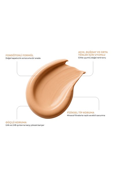 Naturaren كريم أساس ملون للحماية من الشمس بمعامل حماية SPF 50+ 50 مل