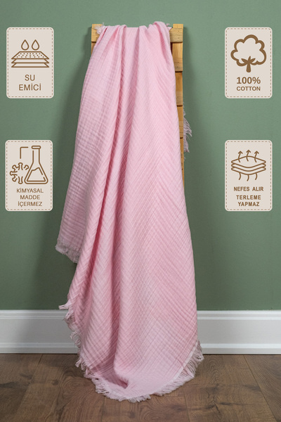 Lamonde 100X110 cm 4 Layer 100% Cotton Children's Muslin Blanket