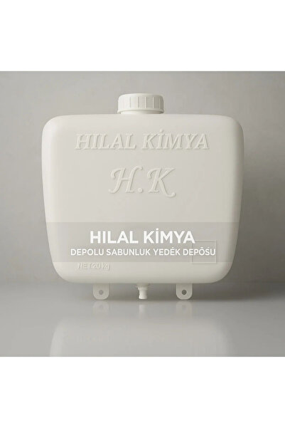 hilal kimya Δοχείο σαπουνιού με κεντρική αποθήκευση 20 κιλών 5 βρύσες Σύστημα με κάτω πίεση Λευκό