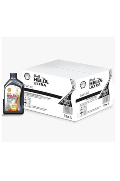 SHELL زيت محرك شل Helix Ultra - 5w40 الاصطناعي بالكامل - ( كرتون 12لتر ) صنع بالمملكة العربية السعودية