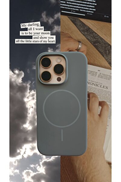 OEM Husa pentru Iphone 14 cu MagSafe - Silicon, interior catifelat, design Minimalist