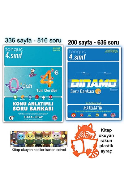 Tonguç Yayınları 4. Sınıf 0'dan 4'e Konu Anlatımlı Soru Bankası Dinamo Matematik