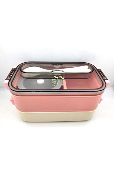 Vagonlife Çift ??kat Paslanmaz Yemek Kabı Saklama Kabı Gıda Kabı 1500 Ml Vgn465