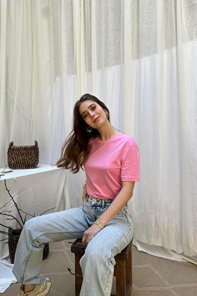 lizge giyim تي شيرت برقبة دائرية