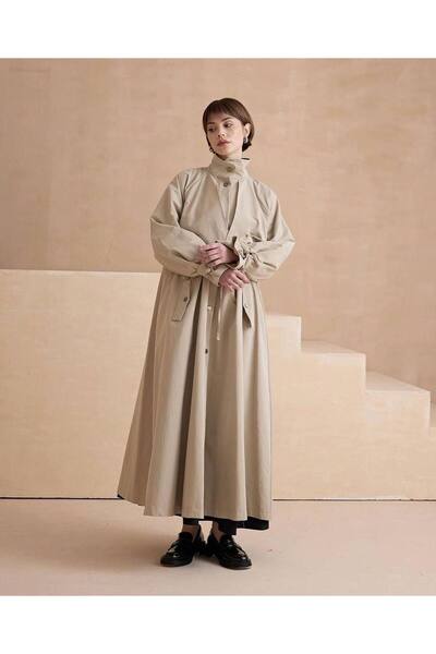 TR Kadın Trençkot Krem