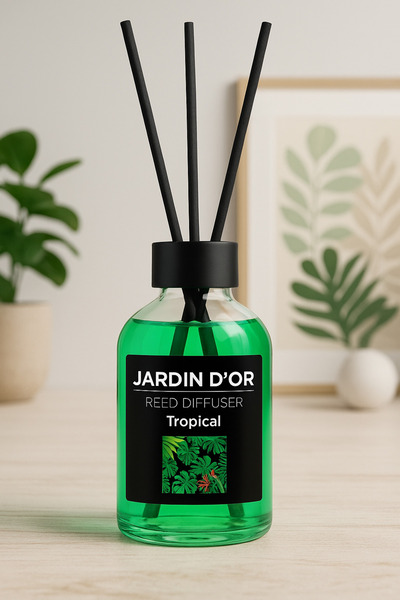 JARDIN D'OR Tropical Reed Diffuser 50ml Tropikal Çubuklu Oda Kokusu 868152930...