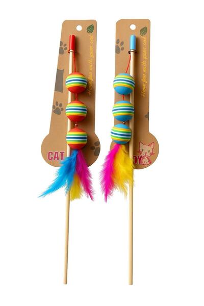 PATICOOL Renkli 3 Toplu Kedi Oyun Oltası | İnteraktif Kedi Oyuncağı