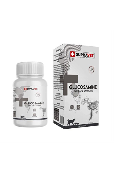 Supravet Kedi ve Köpek Eklem Sağlığı Güçlendirici Glukozamin Tablet+Vitamin C 75 Tablet
