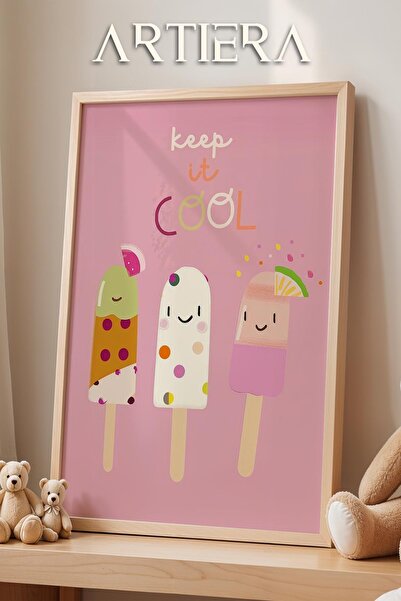 HİGUERA Cool Ice Creams - Διακόσμηση Δωματίου Κοριτσιού Ζωγραφική Τοίχου με Ξ...