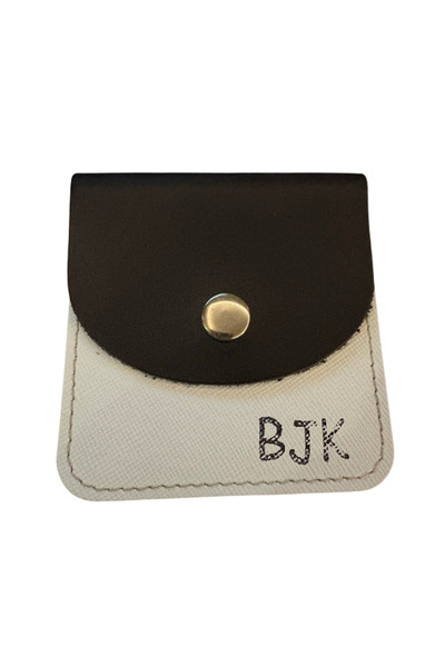 Pinkylola 'Bjk'Taraftar Series Black and White Saffiano Genuine Leather Mini ...