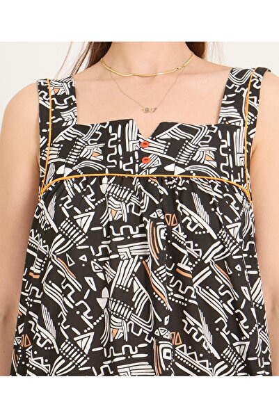 AYSUN TEKSTİL ROCHIE DE CASĂ&PLAJĂ AYsun din țesătură de bumbac cu croiala la...