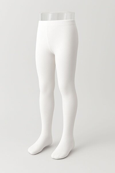 DRESSY LIFE 3-пакет училищни чорапи, измити едноцветни бамбукови чорапи, чорапогащи за момичета, бели