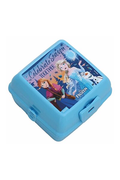 Frozen Blue Plastic Lunch Box - 4 Compartments (OTTO-42544)