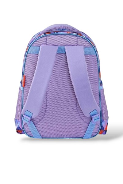 Frozen Purple Primary School Three Compartment Lunch Box and Set