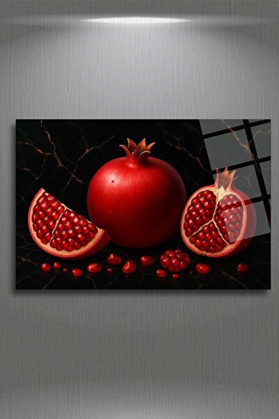 HMDS CONCEPT Tablou orizontal din sticlă cu rodie 372