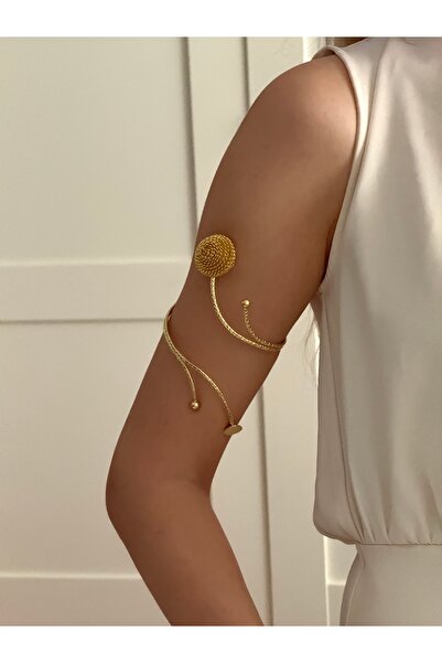 YOUES JEWELRY Arm Cuff Çelik Güneş Helen Helenistik Pazu Kol Kelepçesi Gold A...