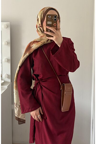 Marselline Burgundy Linen Suit