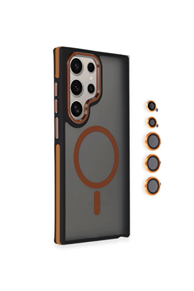 Fuchsia Samsung Galaxy S25 Ultra Winner Magsafe Kapak - Turuncu