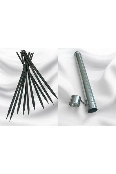 YILMAZNARGİLE Tavuk Kanat Şişi 10 Adet 60 Cm, Şiş Kabı 60 Cm,Şiş Kutusu,Tavuk...