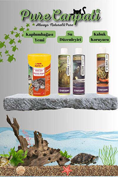 PureCanpati Raffy P Nature Yem Ve Kaplumbağa Bakım Seti