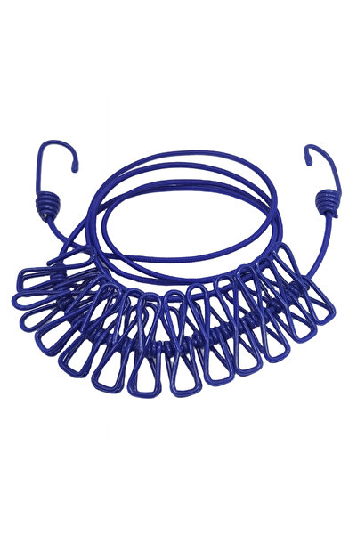 OEM Kendinden Mandallı Seyyar Elastik Çamaşır İpi – Kamp, Seyahat ve Ev Kulla...