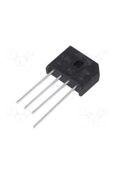 eğiteklab KBU6M - 6A 1000V Tarak Tip Köprü Diyot