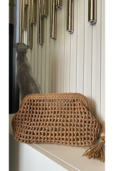 WOMANBAG El Yapımı File Model Burslu Clutch(32X20CM)