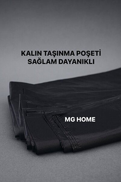 Floppy Ağır Sanayi Battal Boy Çöp Torbası Siyah 80x110 Cm 80 Lt 800 Gr 6 Adet KALIN