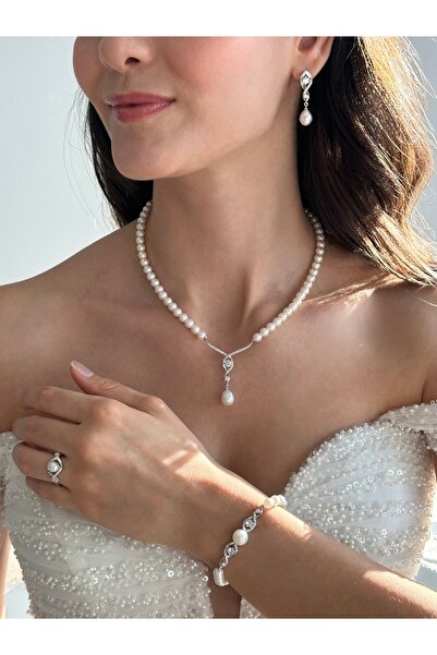 İLK İNCİ TAKI Gerçek Doğal İnci Set – ST077