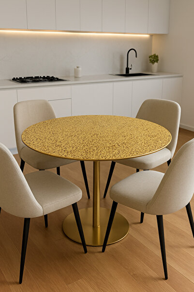 Rona Home Luxury Wicker Pvc Round Center Living Room Coffee Table Cover for Dowry – Wipeable, Lace Pattern Table Cloth