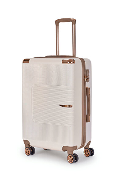 LİMRA 6-Piece Luggage Set, Beige-Gold, 32"/28"/24"/20"/15"/12"