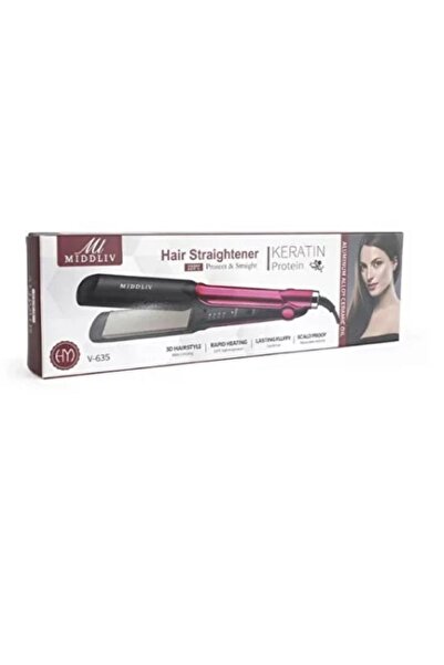 Generic Hair Straightener | Fast Heating Ceramic Flat Iron for Smooth Shiny Salon Hair Middliv V-635