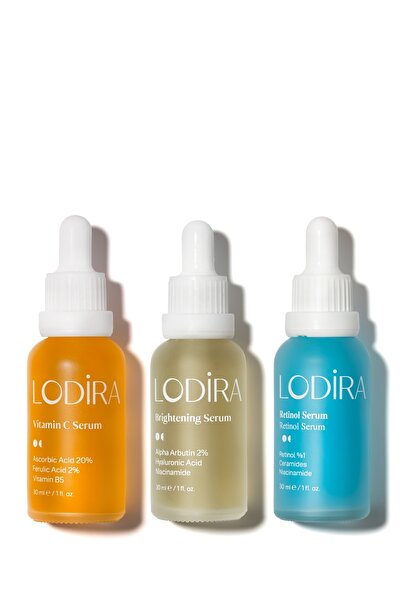 Lodira Cosmetic Canlandırmaya Yardımcı ve Onarıcı Serum Bakım Seti 3x30ml