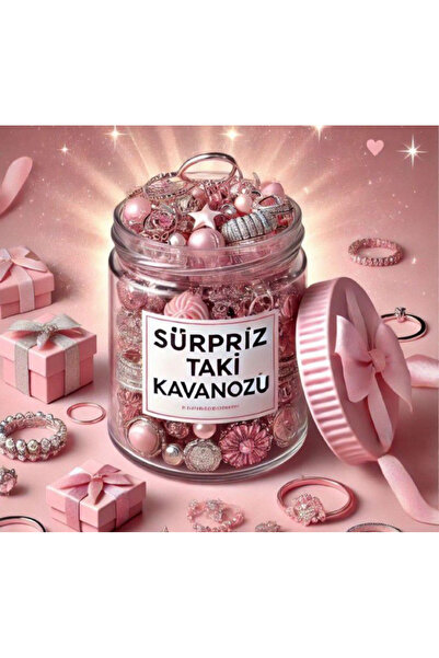 Zümrüt Toystore Large Surprise Jewelry Jar - Silver 10 Pieces