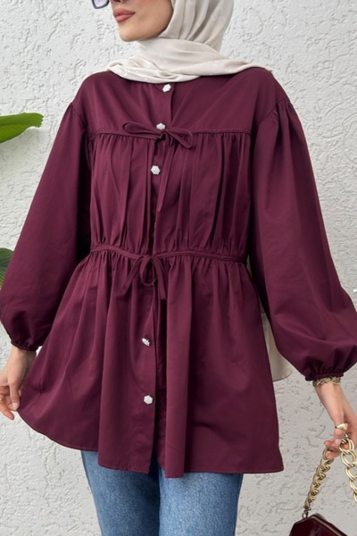 Safgiyim44 Tunic Shirt Burgundy
