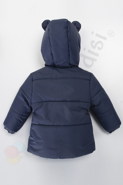 Ofislot Waterproof Fur Inside Plush Zipper Thick Hooded Inflatable Snow Winter Baby Boy Coats Children Coat